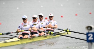 Mehr über den Artikel erfahren Vierer ohne bei Weltcup-Auftakt als Vorlaufsieger ins A-Finale