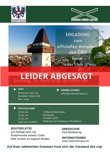 Du betrachtest gerade Anrudern 2020 – Absage