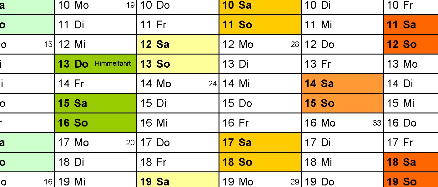 Mehr über den Artikel erfahren Entwurf – Terminkalender 2021