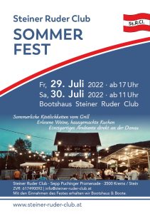Mehr über den Artikel erfahren Sommerfest & Sternfahrt Steiner Ruder Club