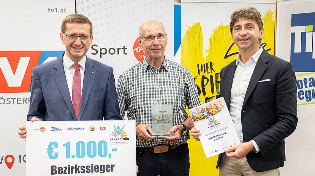 Du betrachtest gerade Ehrenamtspreis für Franz Teufel (RV Steyr)