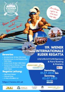 Mehr über den Artikel erfahren 119. Vienna International Rowing Regatta 2023