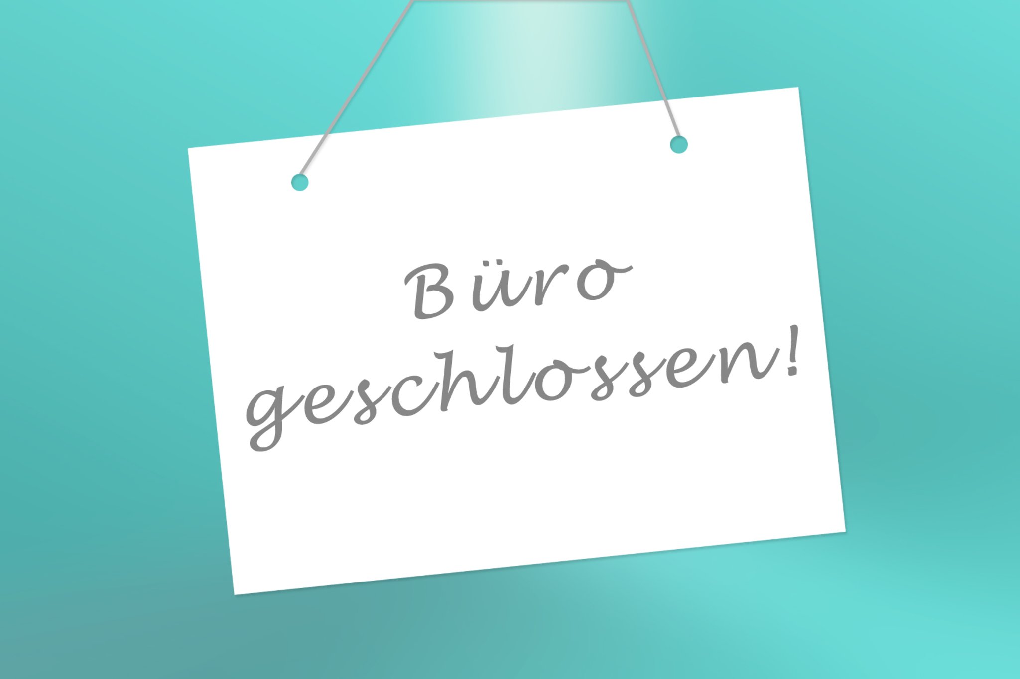 Mehr über den Artikel erfahren Geschäftsstelle geschlossen