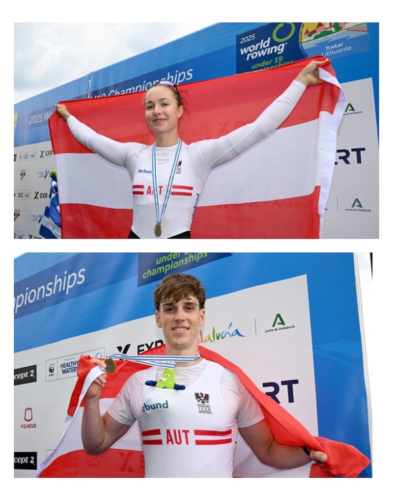 Mehr über den Artikel erfahren Junioren-WM: Zwei Bronzemedaillen im Einer